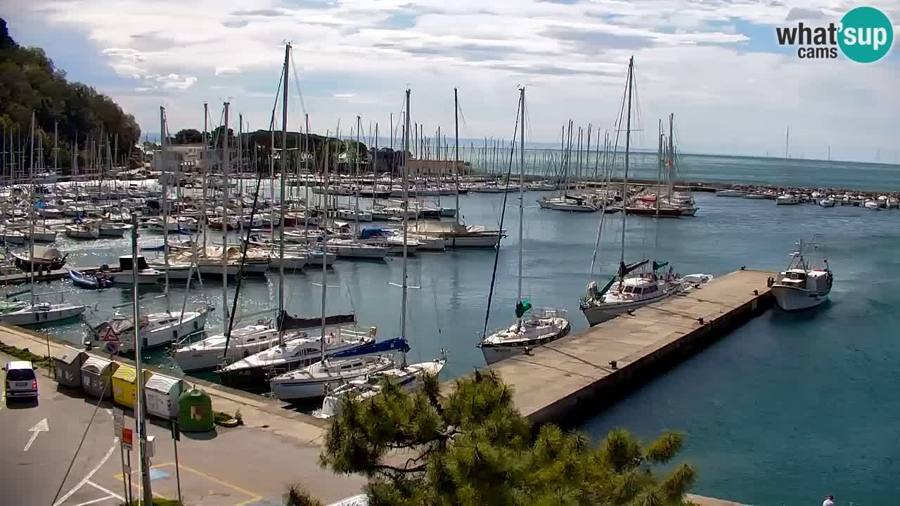 Webcam Sistiana – Vista sobre la marina y la bahía
