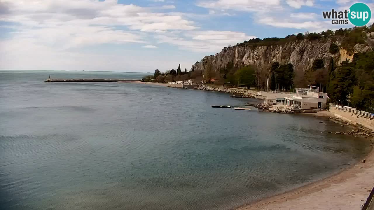 Spletna kamera Sesljan (Sistiana) – Pogled na marino in zaliv