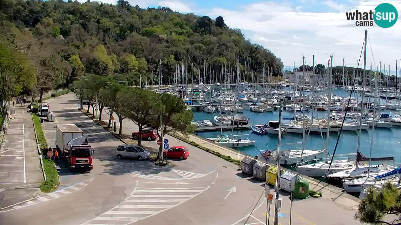 Webcam Sistiana – Pogled na marinu i zaljev