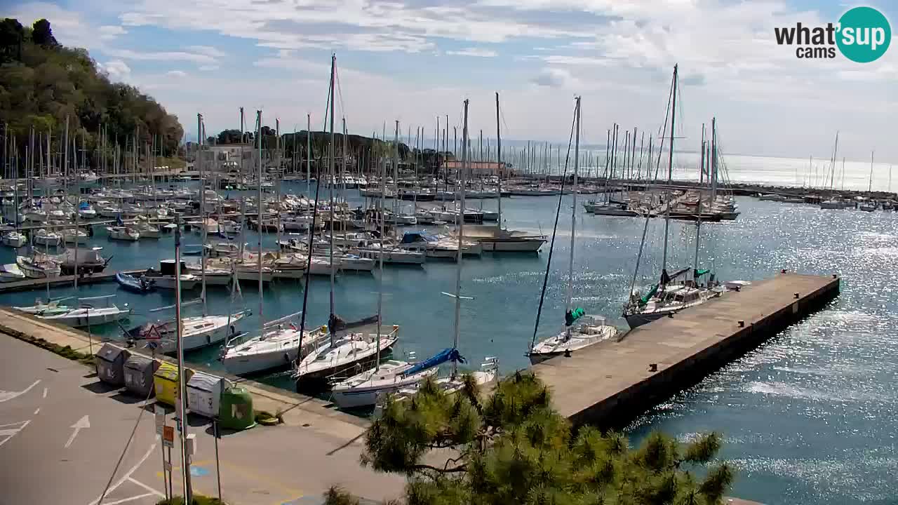 Webcam Sistiana – Vista sobre la marina y la bahía