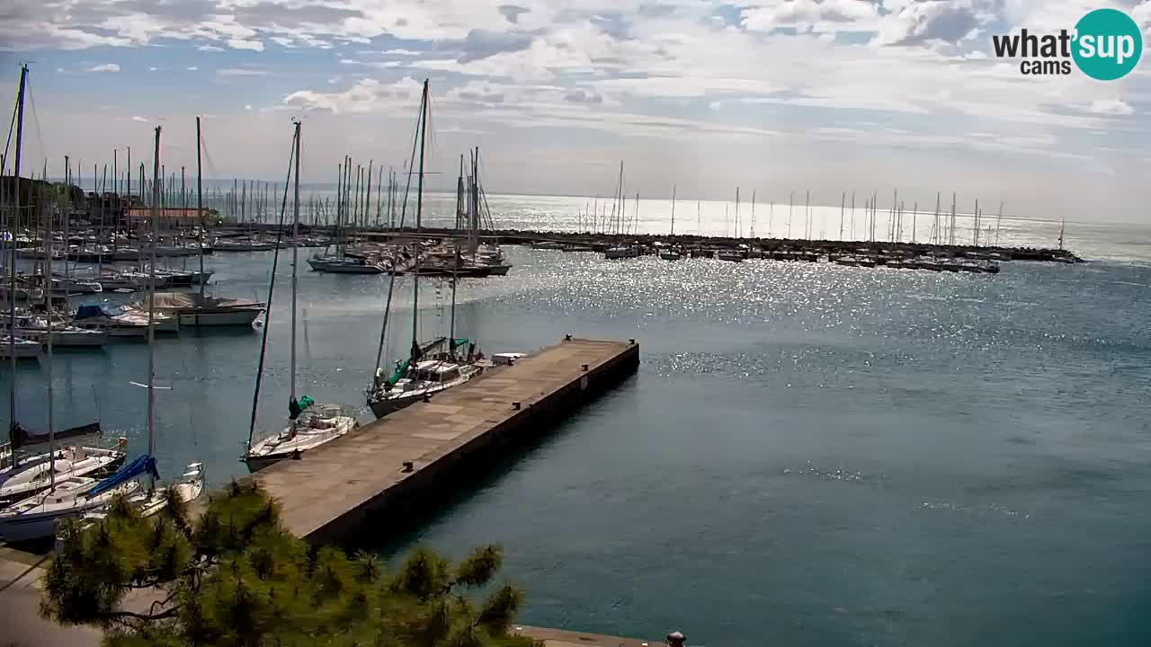 Webcam Sistiana – Vista sobre la marina y la bahía