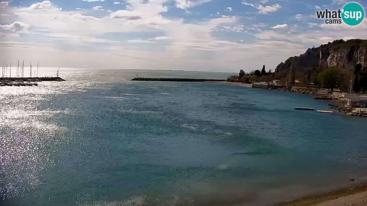Webcam Sistiana – Vista sobre la marina y la bahía