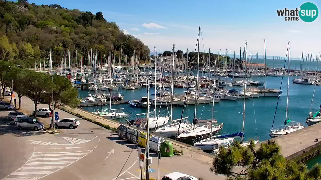 Webcam Sistiana – Vista sobre la marina y la bahía
