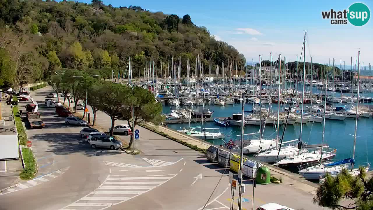 Webcam Sistiana – Vue sur la marina et la baie