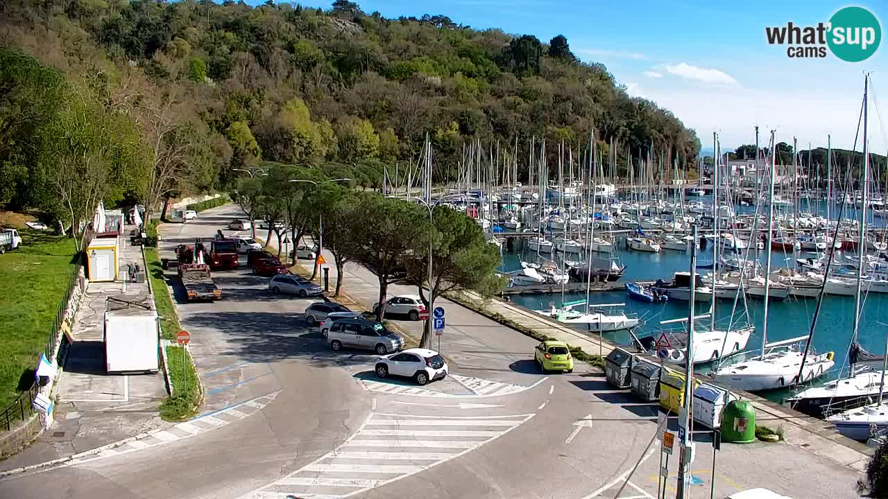 Webcam Sistiana – Vue sur la marina et la baie