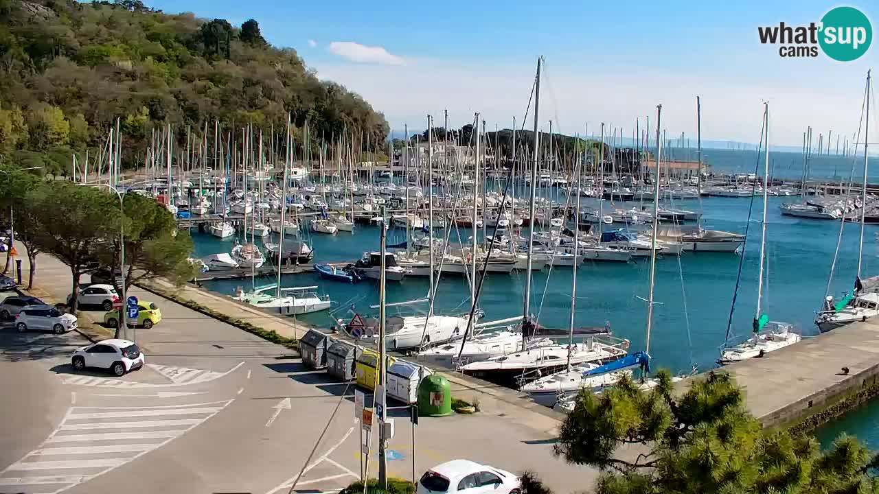 Webcam Sistiana – Vista sobre la marina y la bahía