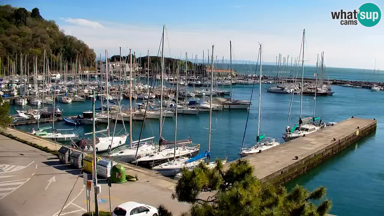 Spletna kamera Sesljan (Sistiana) – Pogled na marino in zaliv