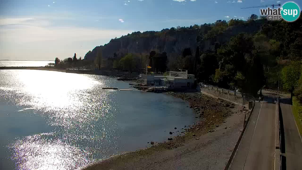 Webcam Sistiana – Vista sobre la marina y la bahía