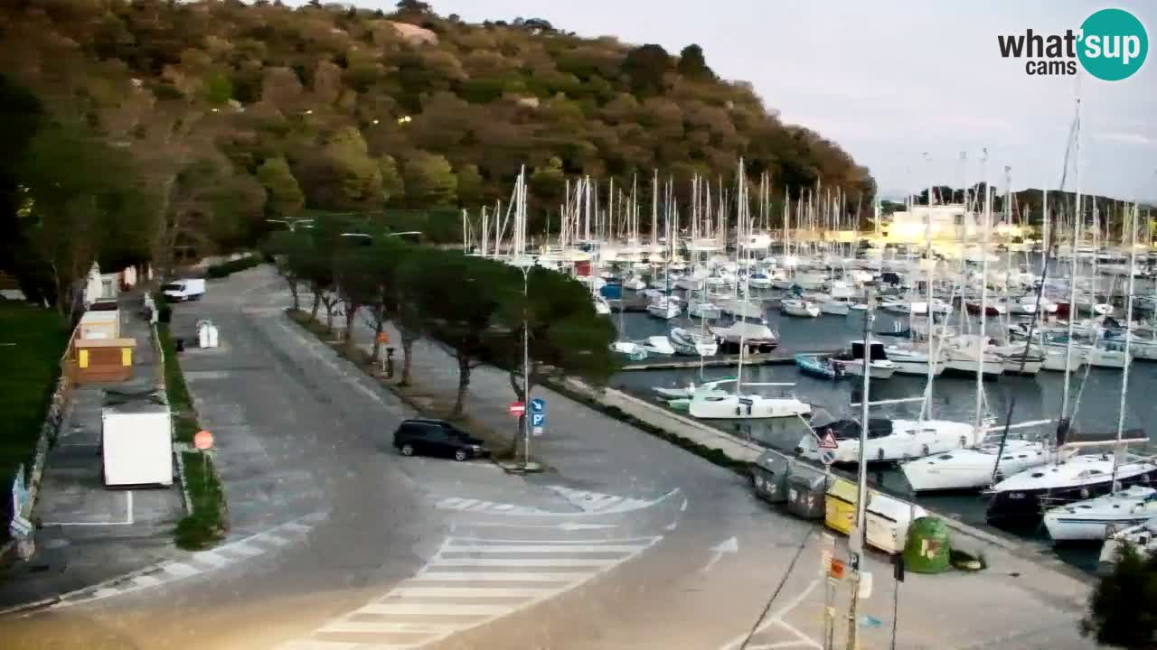 Spletna kamera Sesljan (Sistiana) – Pogled na marino in zaliv