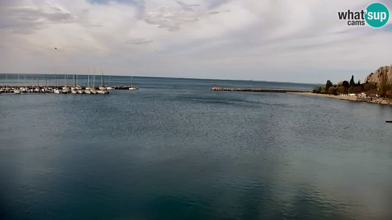 Webcam Sistiana – Vue sur la marina et la baie