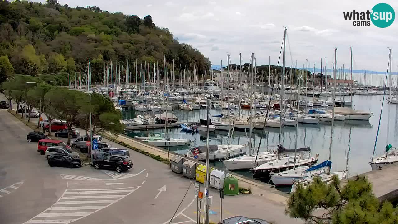 Webcam Sistiana – Vue sur la marina et la baie