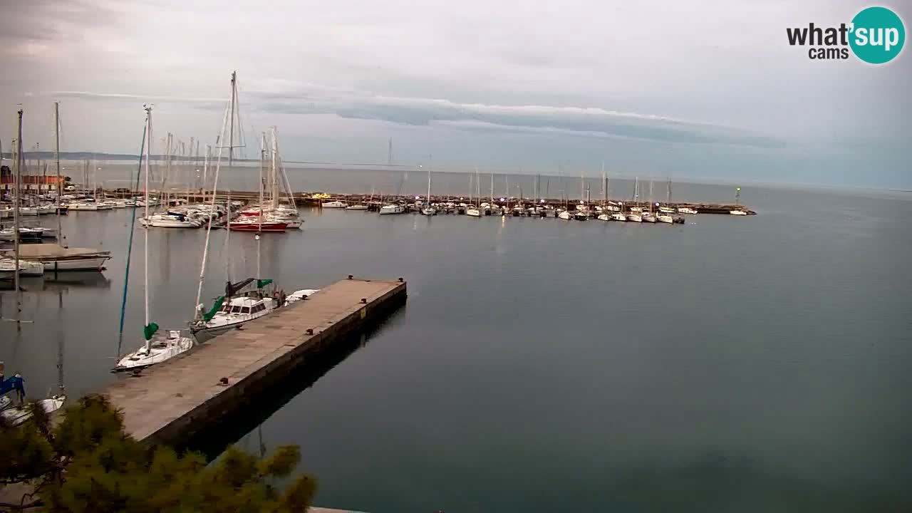 Webcam Sistiana – Vue sur la marina et la baie