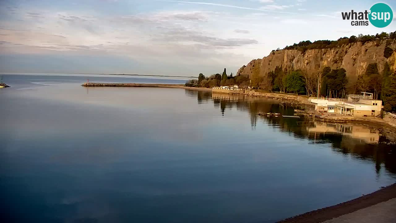 Spletna kamera Sesljan (Sistiana) – Pogled na marino in zaliv