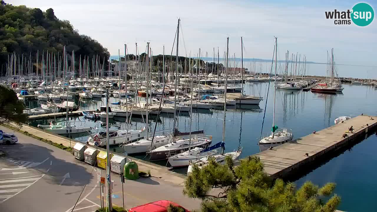 Webcam Sistiana – Vista sobre la marina y la bahía