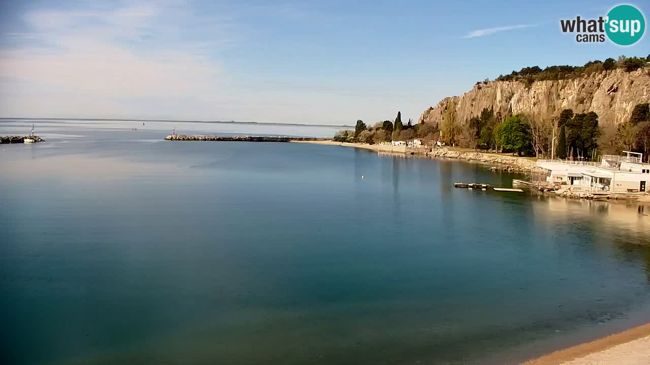 Webcam Sistiana – Vista sobre la marina y la bahía