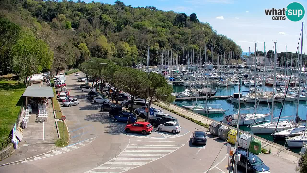 Webcam Sistiana – Pogled na marinu i zaljev