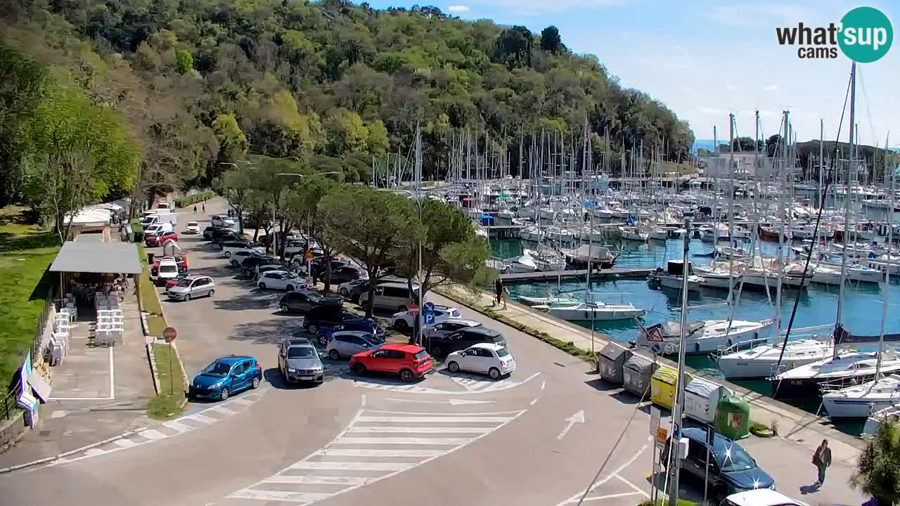 Webcam Sistiana – Vue sur la marina et la baie