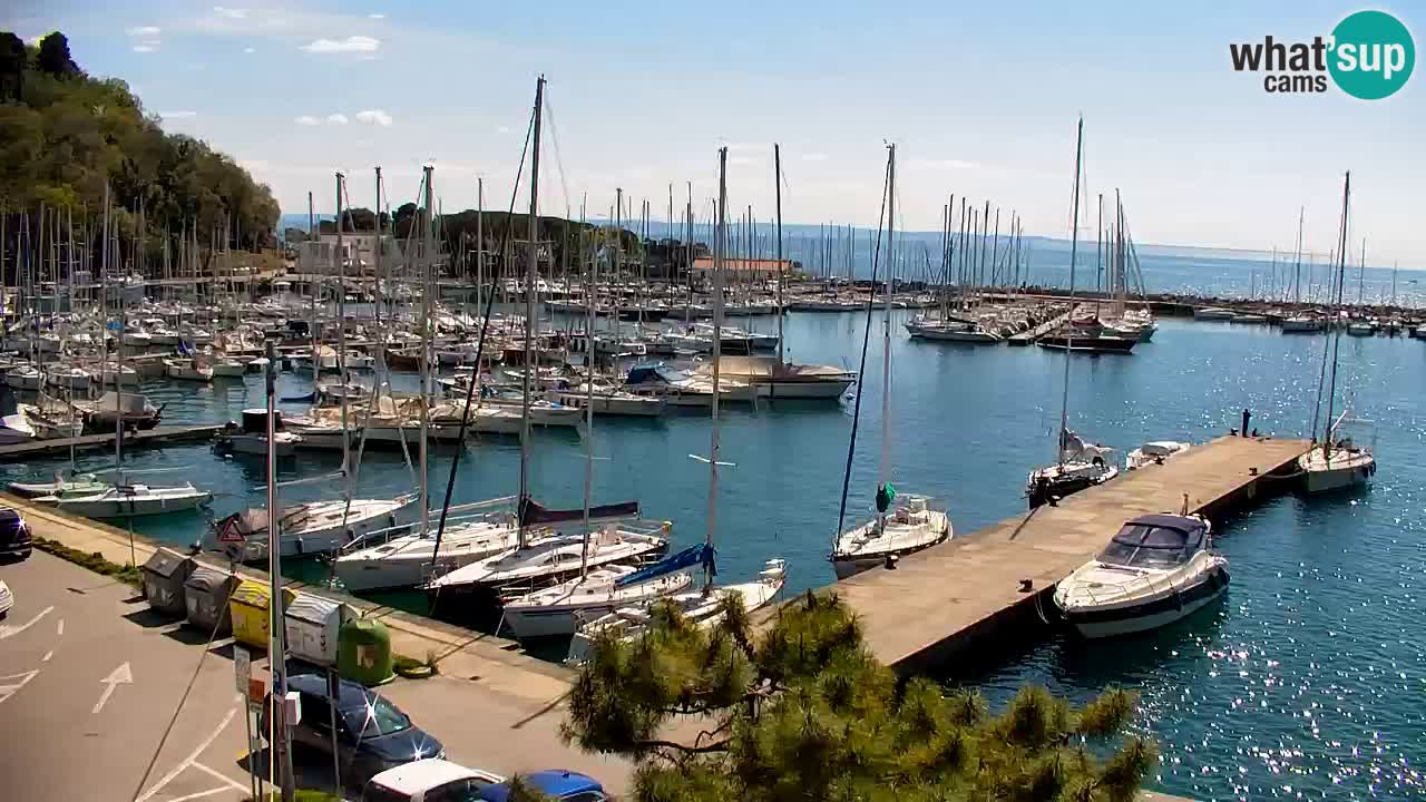 Webcam Sistiana – Pogled na marinu i zaljev