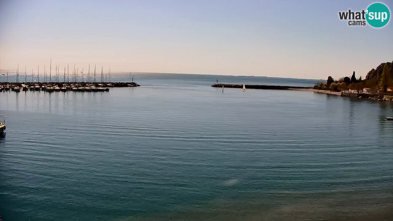 Webcam Sistiana – Vue sur la marina et la baie