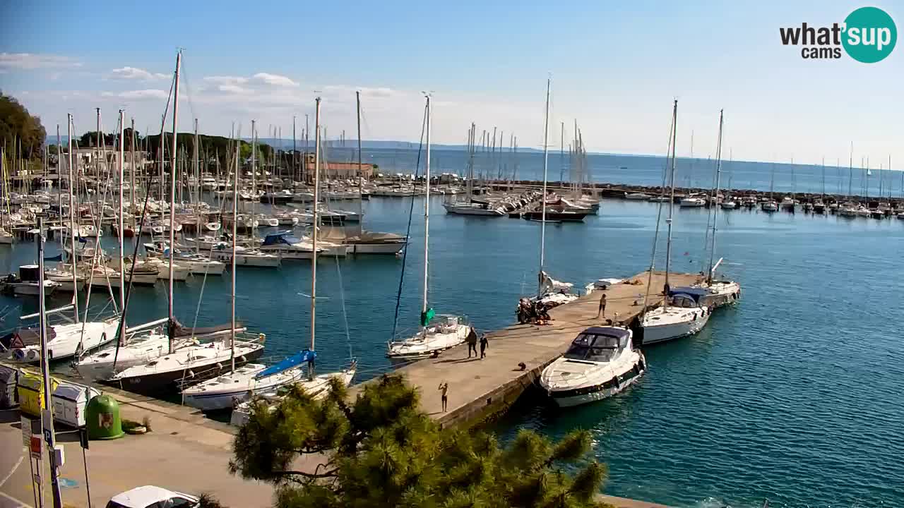 Webcam Sistiana – Blick auf Marina und Bucht