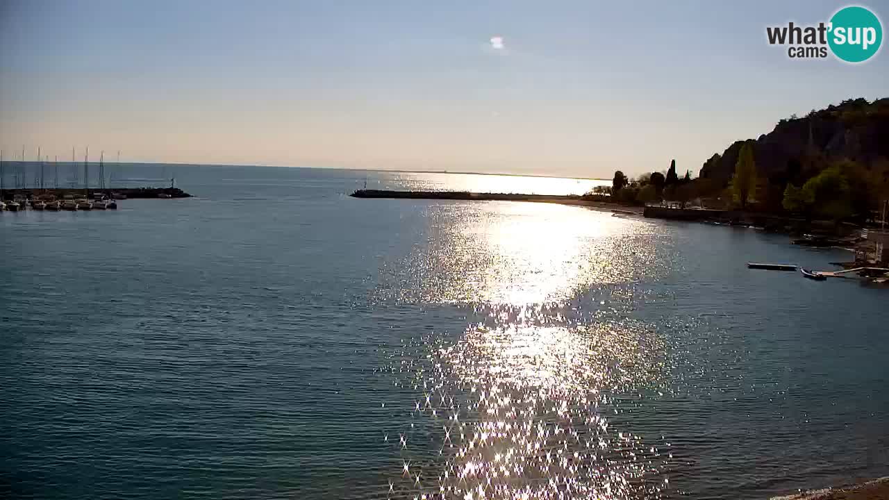 Webcam Sistiana – Vue sur la marina et la baie