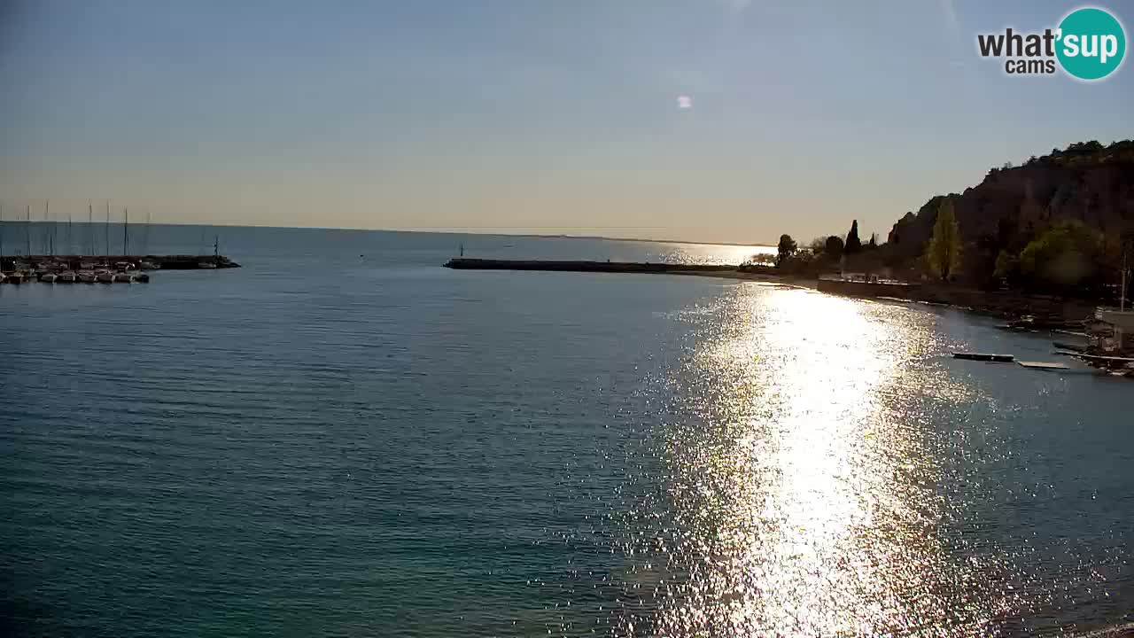 Webcam Sistiana – Vista sobre la marina y la bahía