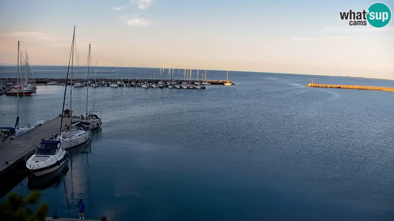 Webcam Sistiana – Vista sobre la marina y la bahía