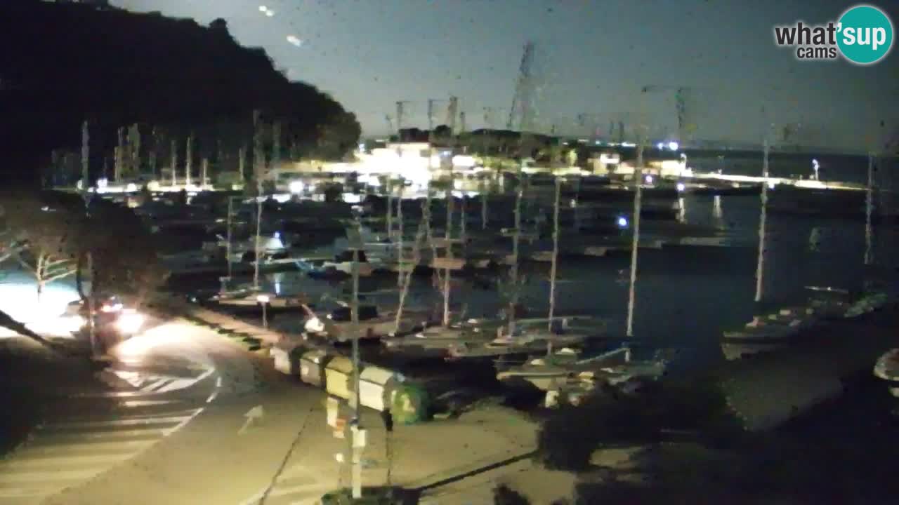 Webcam Sistiana – Vue sur la marina et la baie