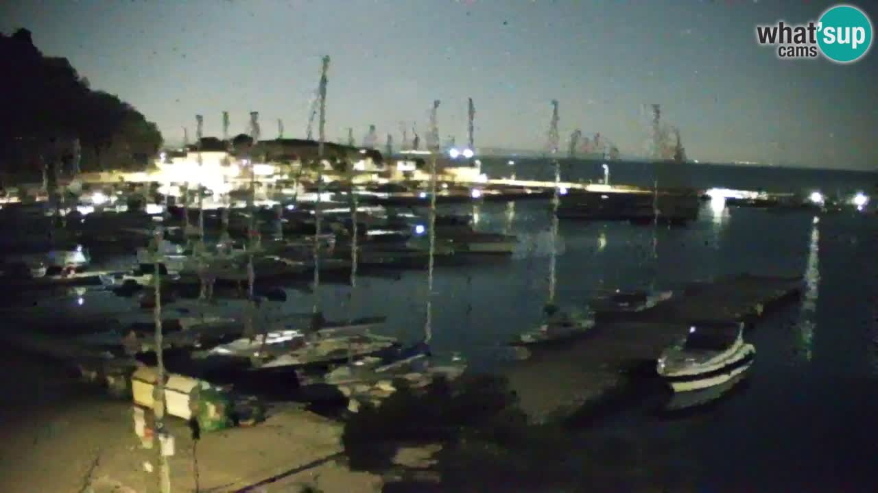 Webcam Sistiana – Vista sobre la marina y la bahía
