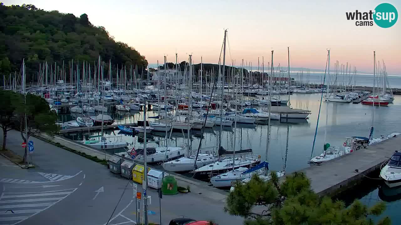 Spletna kamera Sesljan (Sistiana) – Pogled na marino in zaliv