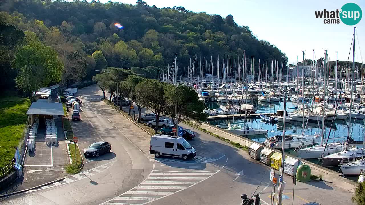 Webcam Sistiana – Vista sulla marina e sulla baia