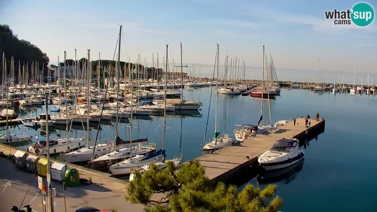 Webcam Sistiana – Blick auf Marina und Bucht