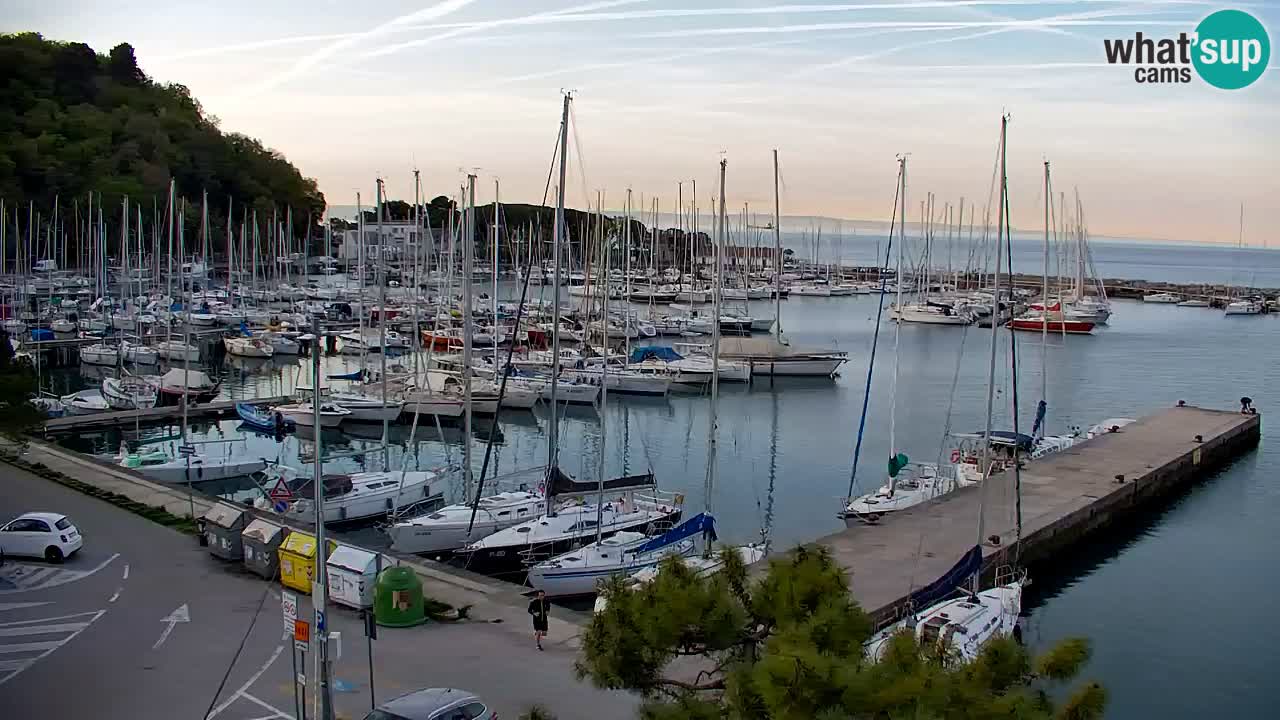 Webcam Sistiana – Pogled na marinu i zaljev