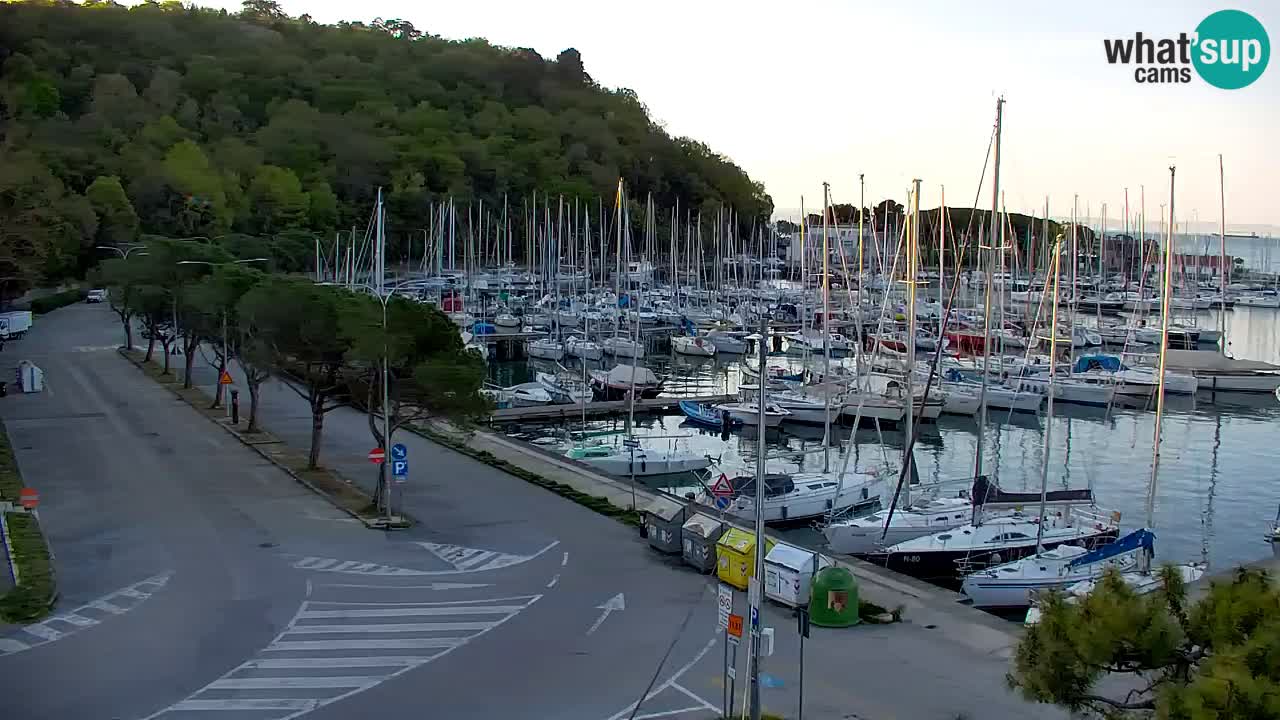 Webcam Sistiana – Pogled na marinu i zaljev