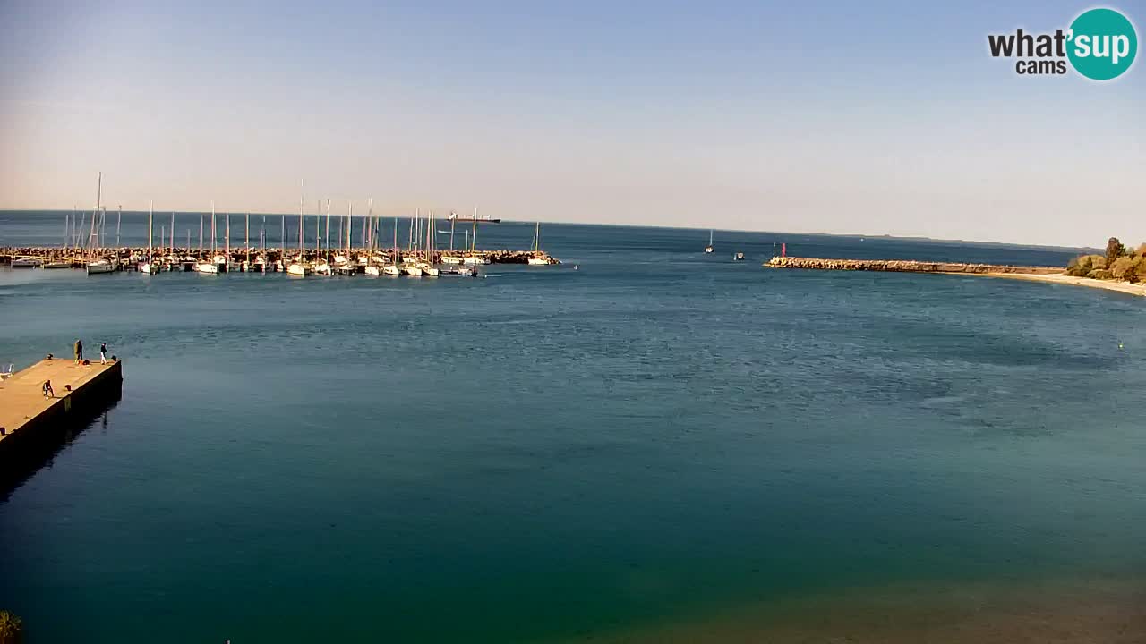 Spletna kamera Sesljan (Sistiana) – Pogled na marino in zaliv