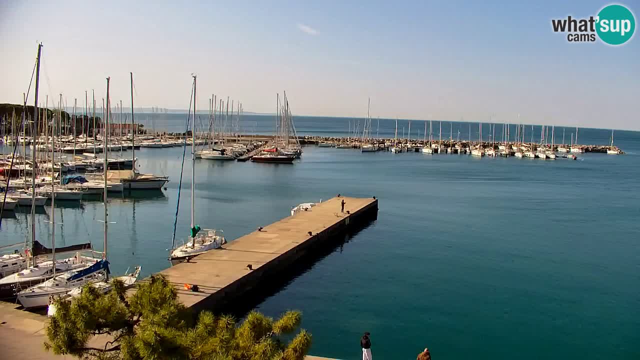 Webcam Sistiana – Vue sur la marina et la baie