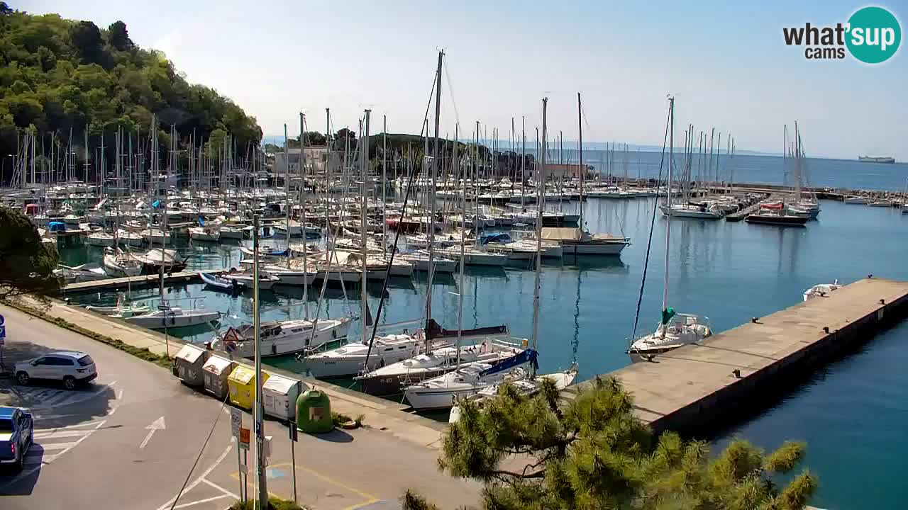 Webcam Sistiana – Pogled na marinu i zaljev
