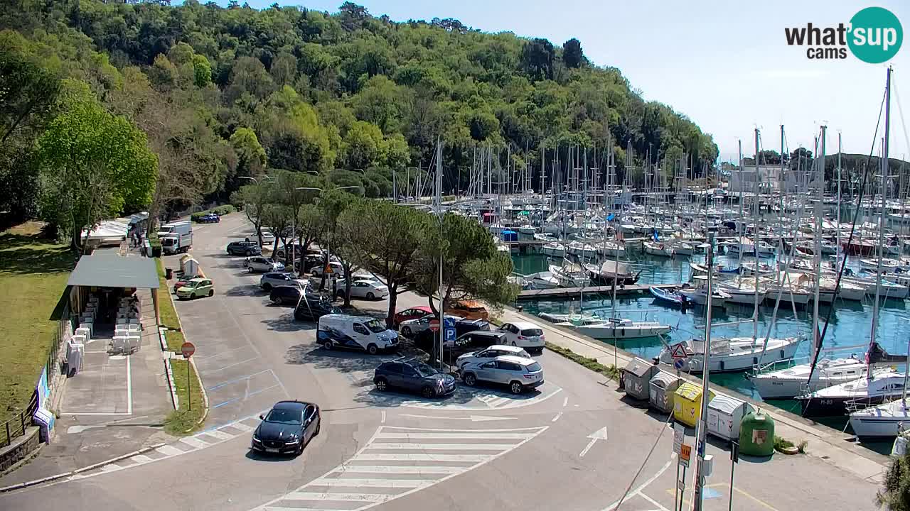 Webcam Sistiana – Vista sobre la marina y la bahía
