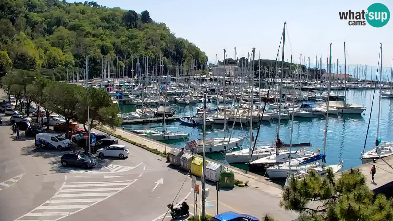 Webcam Sistiana – Vista sobre la marina y la bahía