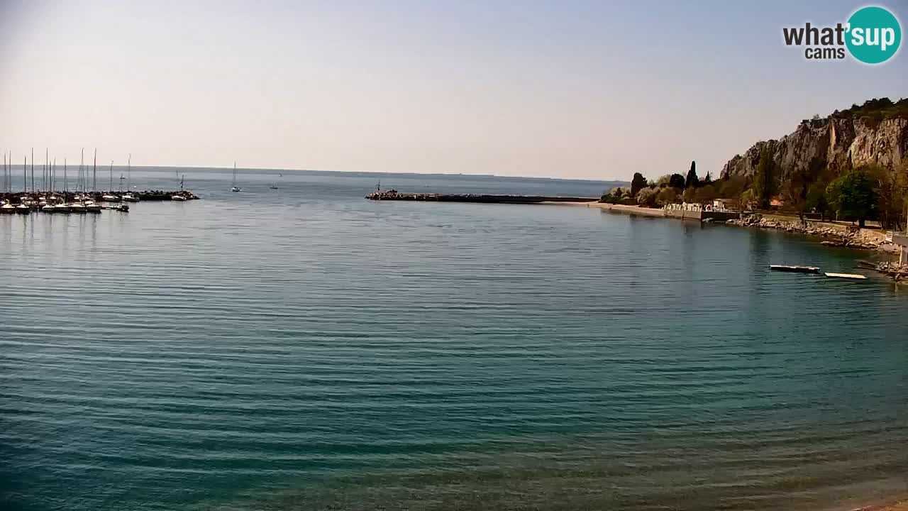 Webcam Sistiana – Blick auf Marina und Bucht