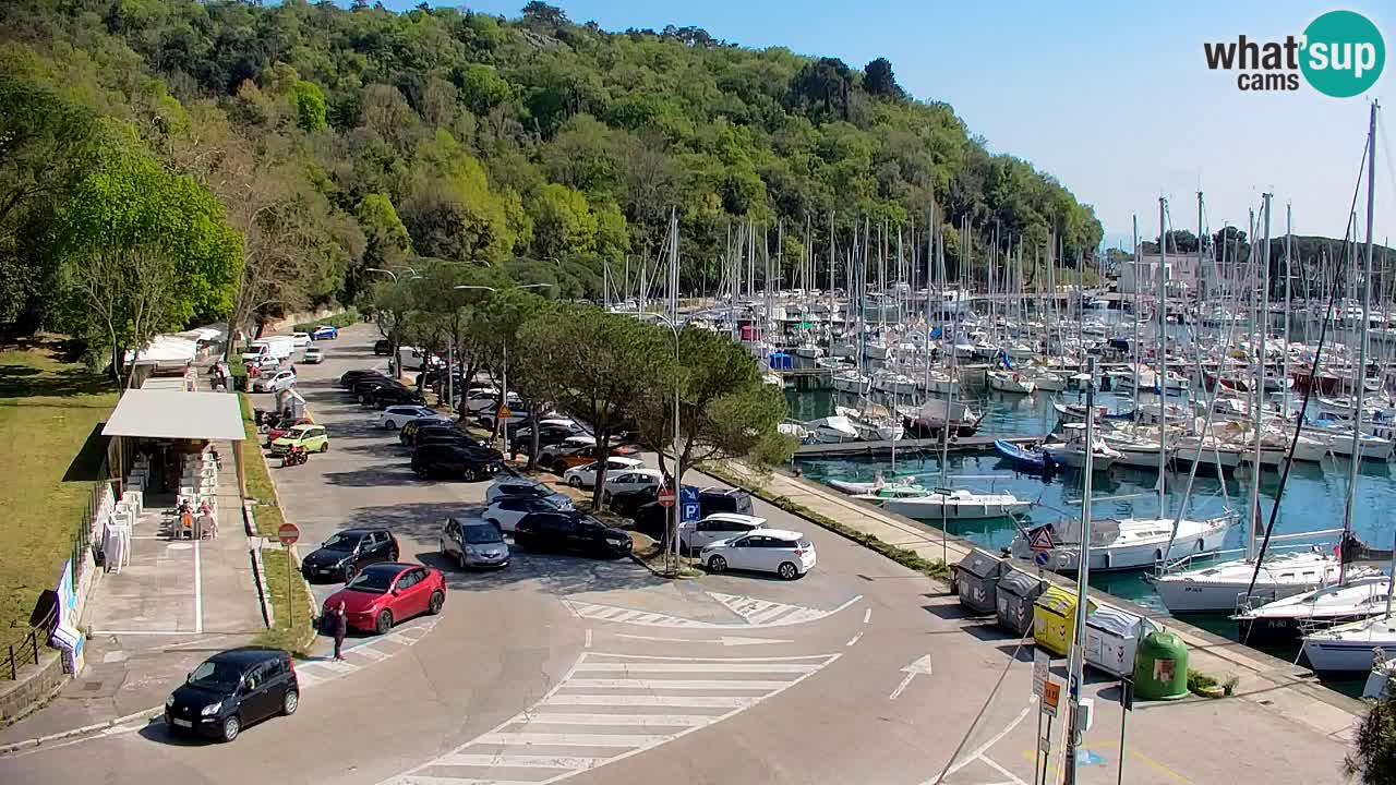 Webcam Sistiana – Vue sur la marina et la baie