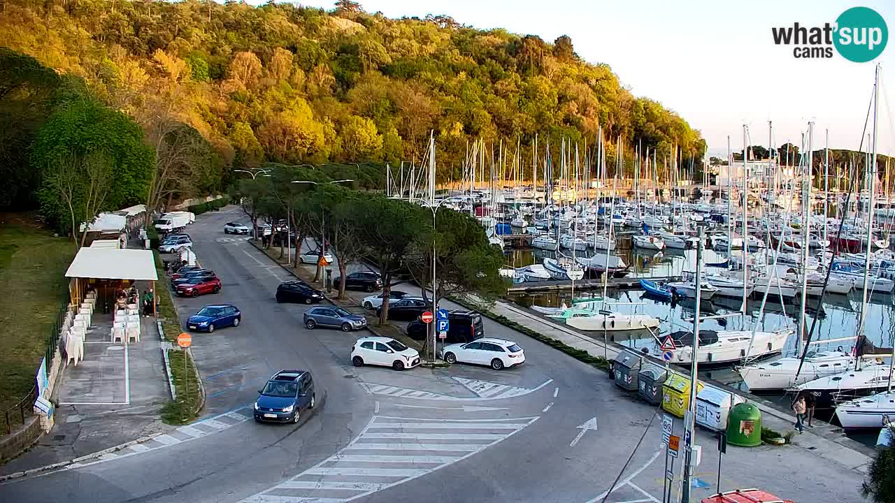 Webcam Sistiana – Vista sobre la marina y la bahía