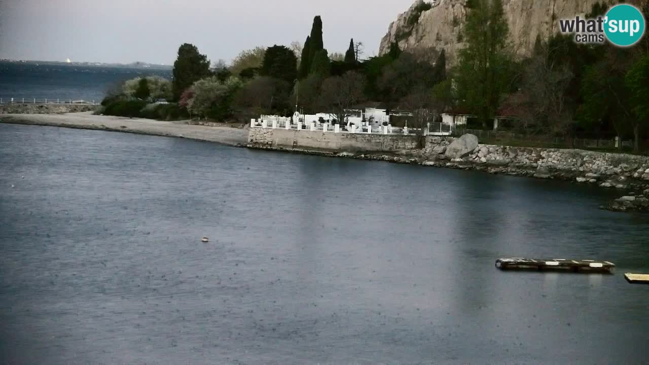 Webcam Sistiana – Vue sur la marina et la baie