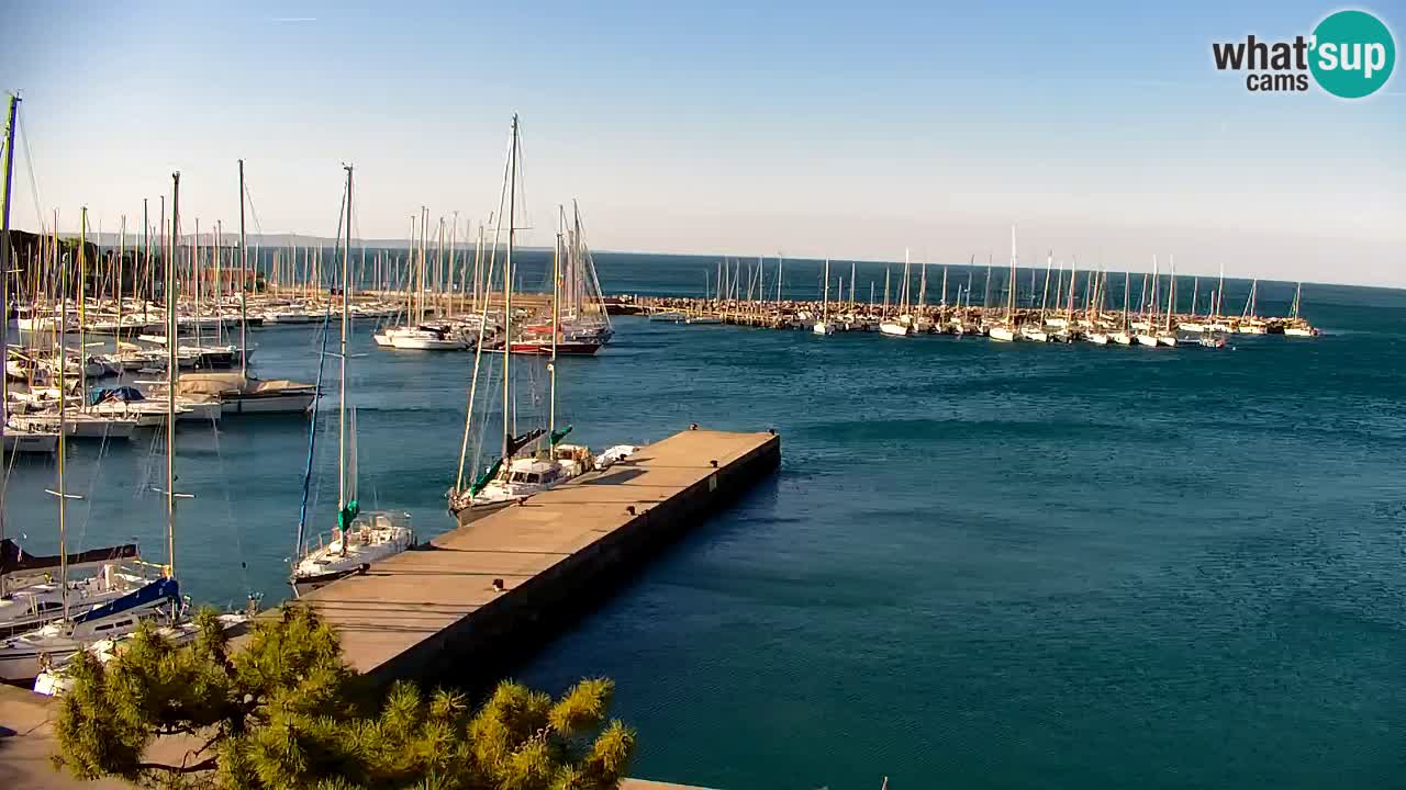Webcam Sistiana – Blick auf Marina und Bucht