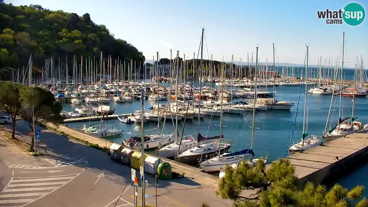 Webcam Sistiana – Vue sur la marina et la baie