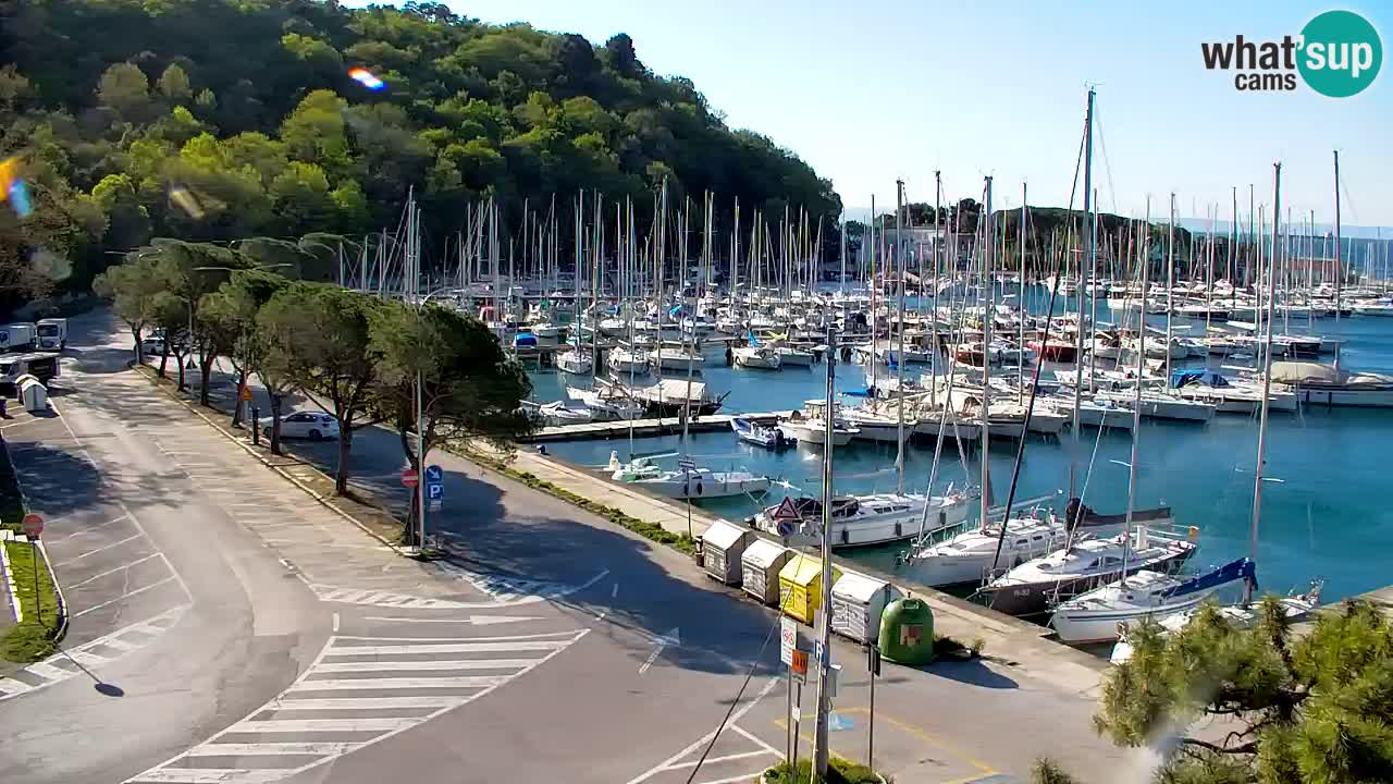 Webcam Sistiana – Pogled na marinu i zaljev