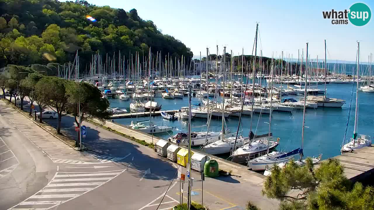 Webcam Sistiana – Vue sur la marina et la baie