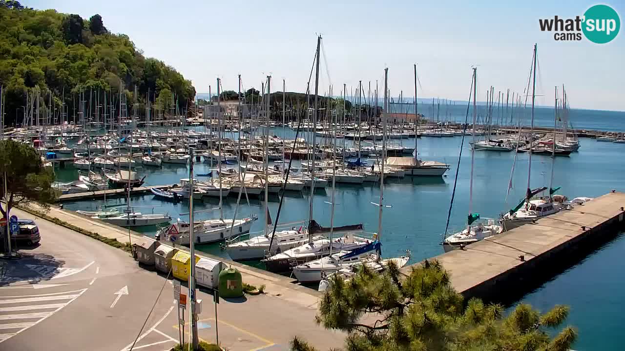 Webcam Sistiana – Vue sur la marina et la baie