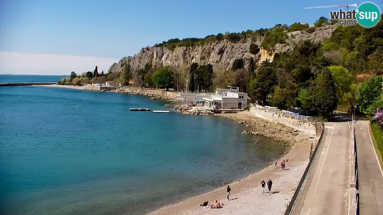 Spletna kamera Sesljan (Sistiana) – Pogled na marino in zaliv