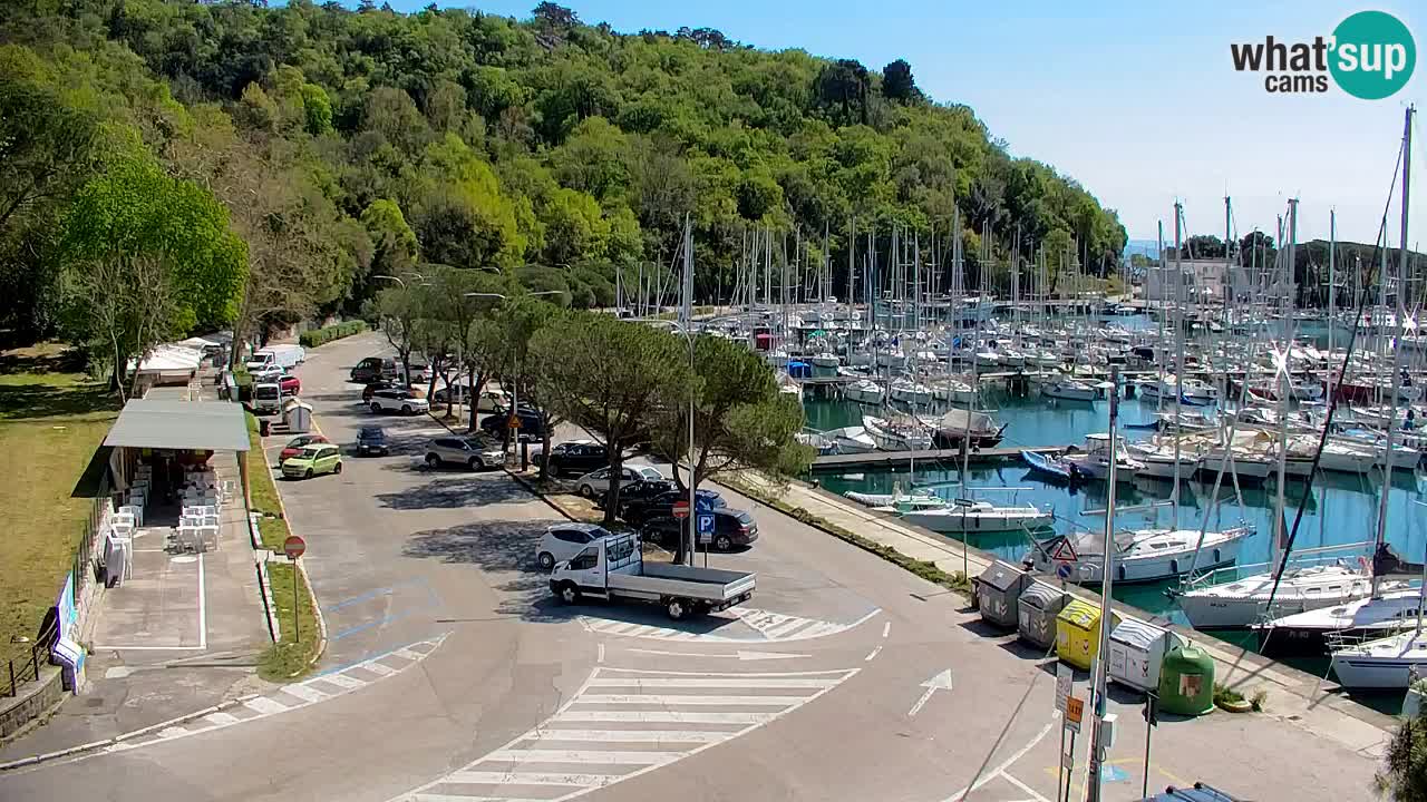 Webcam Sistiana – Pogled na marinu i zaljev